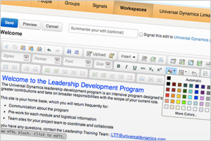Socialtext 5.0 Content Creation