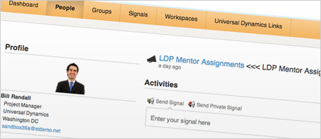 Socialtext 5.0 Profile Page